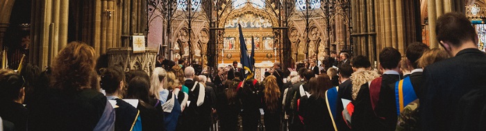 Colour Image of Founders' Day in church